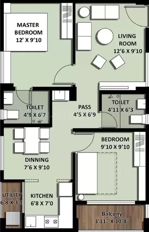 Floor plan for Incor VB City