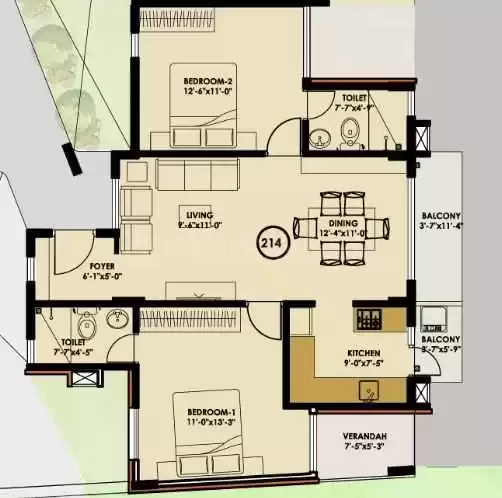 Floor plan for Ishtika Agastya