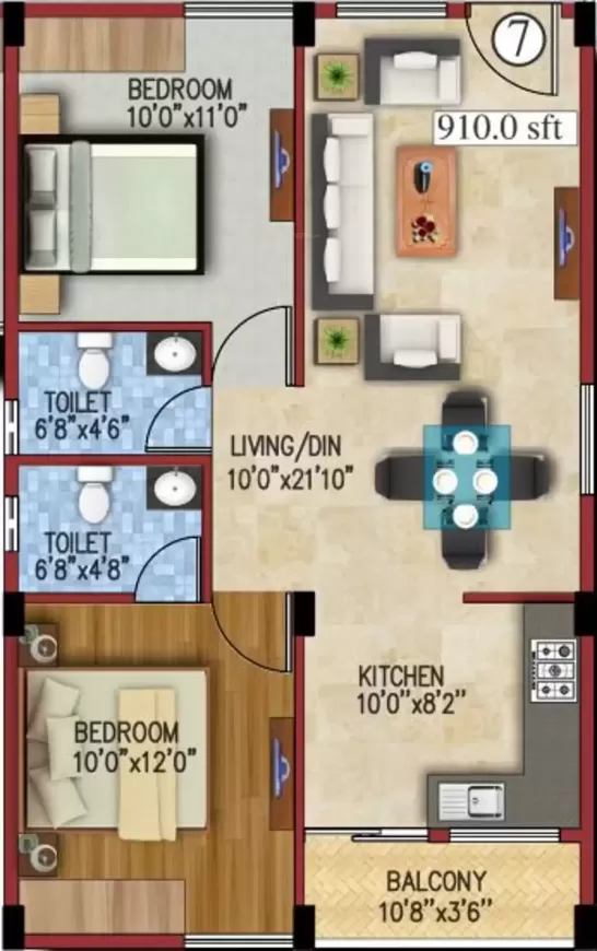 Floor plan for JS Carnation