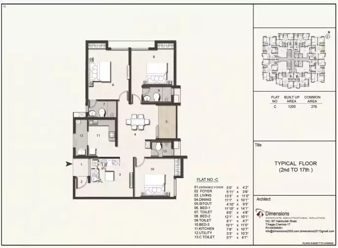 Floor plan for Jains Aashraya