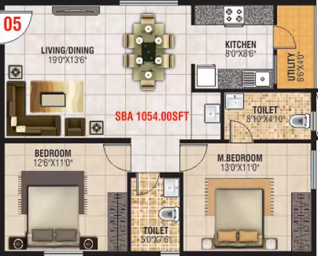 Floor plan for Jayani Paradise