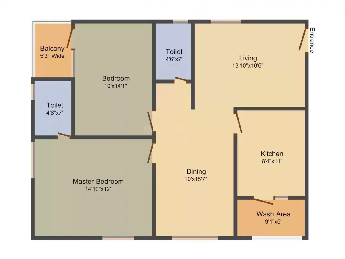 Floor plan for Kamala Amulya Heights