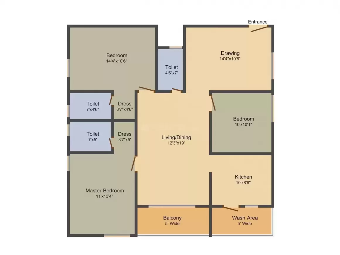 Floor plan for Kamala Amulya Heights