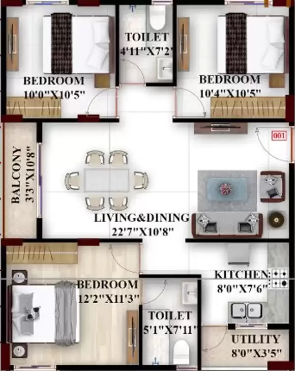 Floor plan for Keerthi Splendour