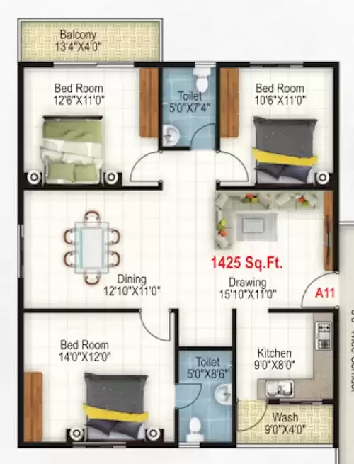 Floor plan for Keystone DSR Azuri