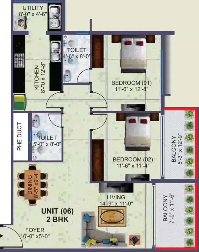 Floor plan for Krish Eirianwen