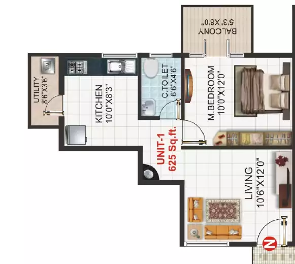 Floor plan for MR Shine Woods