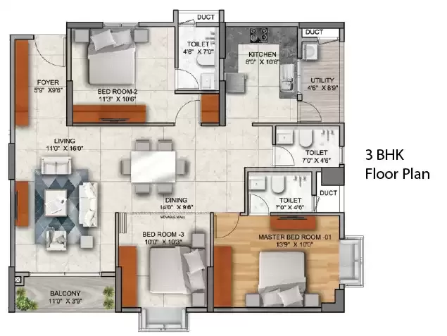 Floor plan for Mana Capitol Tower