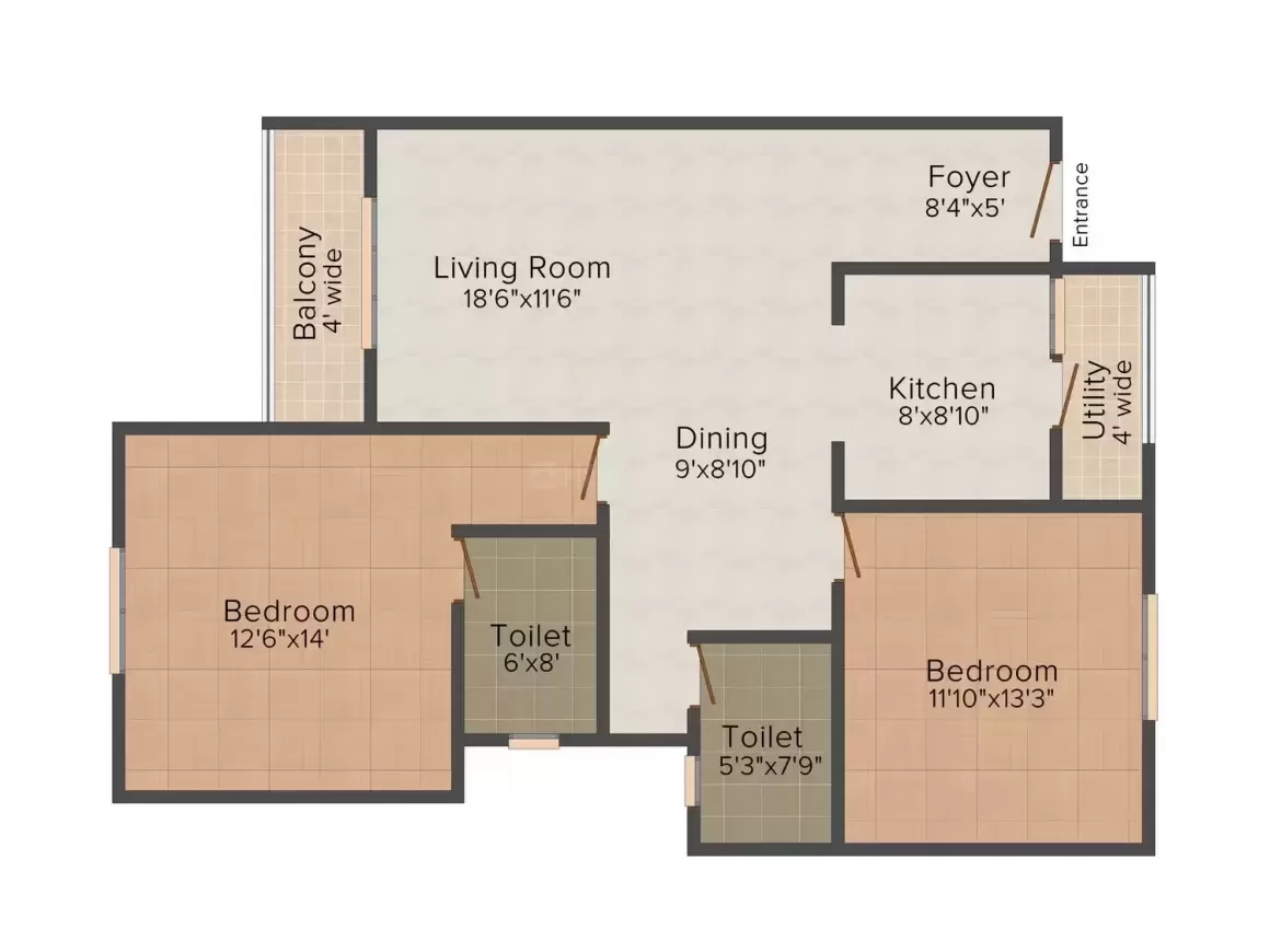 Floor plan for Mantri Serenity