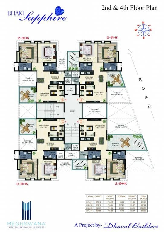 Floor plan for Meghaswana Bhakti Sapphire