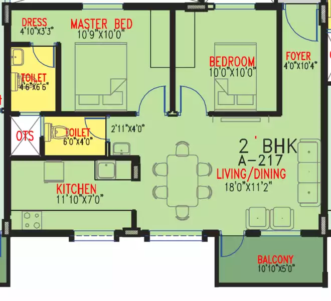 Floor plan for Multi Infinite