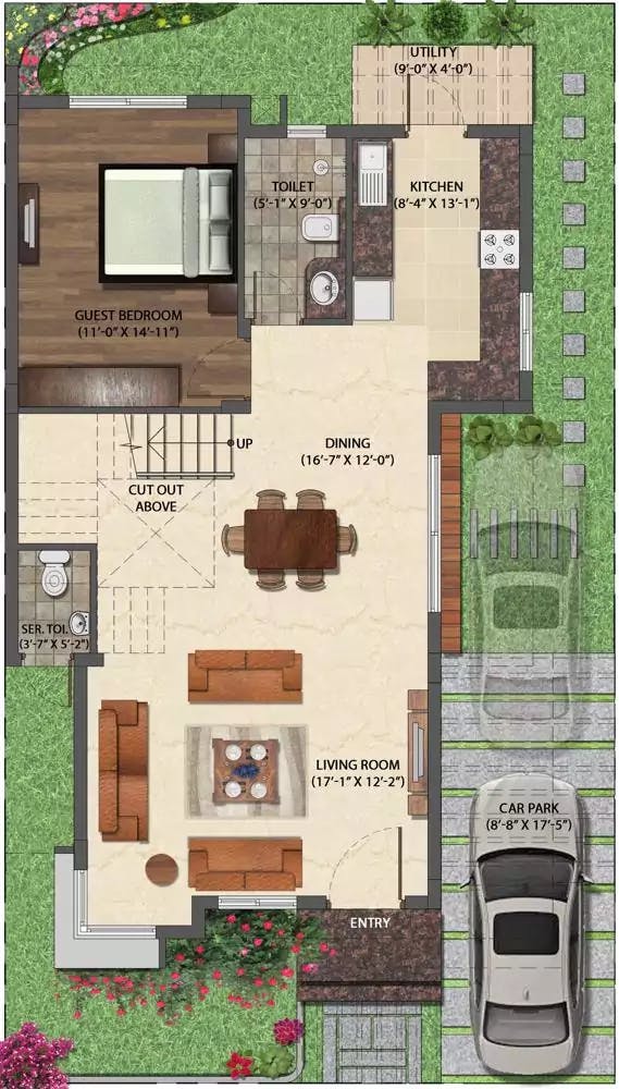 Floor plan for NVT Mystic Garden