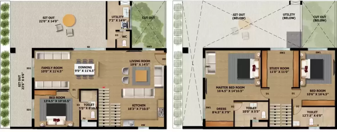 Floor plan for Pooja Magic Breeze