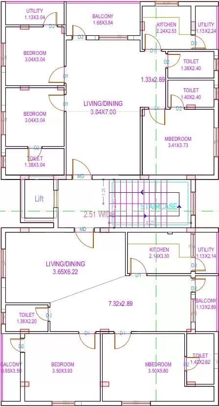Floor plan for Praveen Tansi Residency