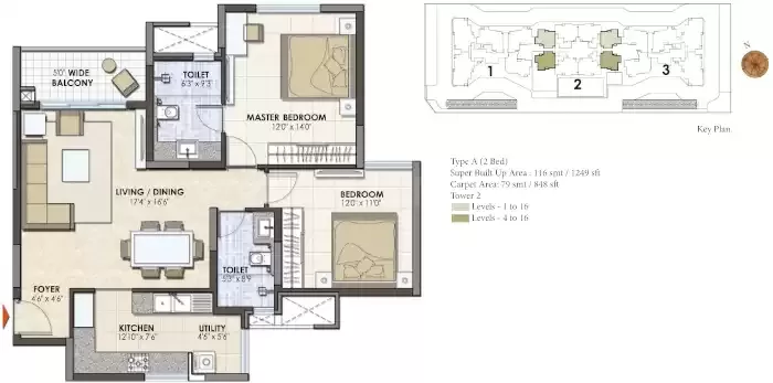 Floor plan for Prestige Pinewood