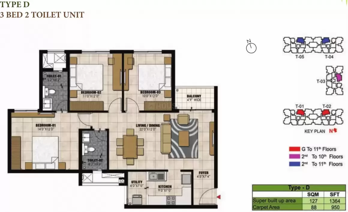 Floor plan for Prestige Willow Tree