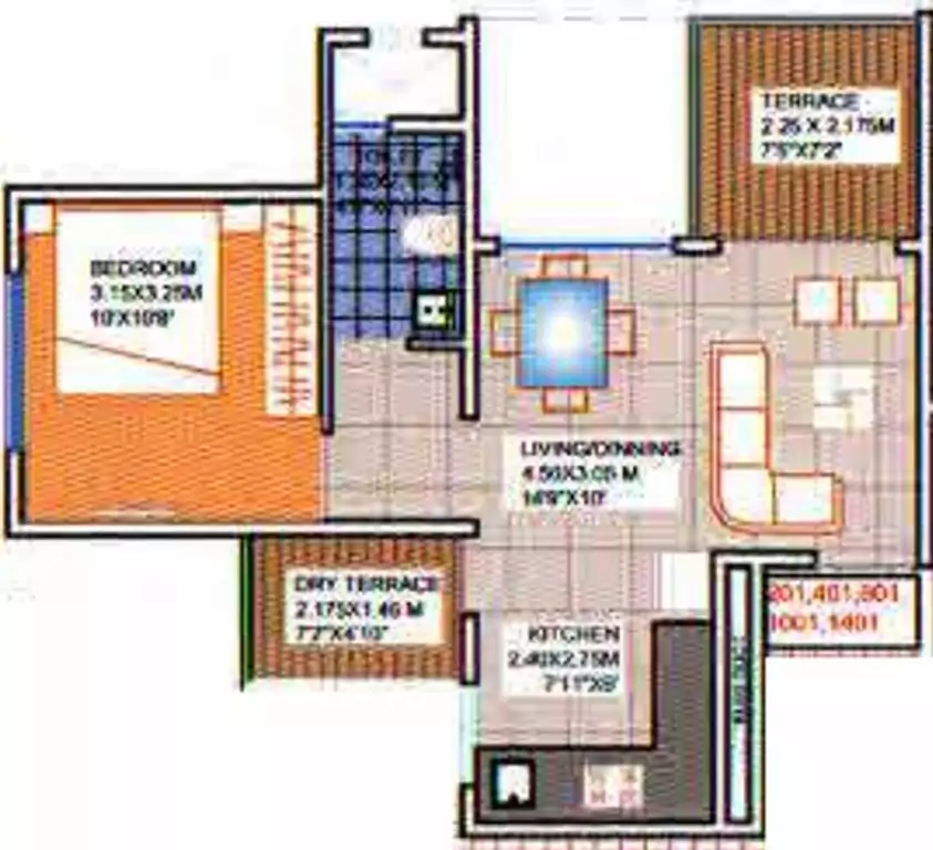 Floor plan for Pristine Pristine Green