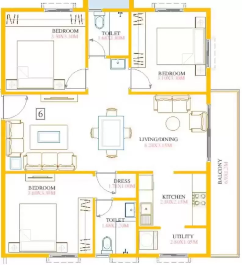 Floor plan for Profound Symphony