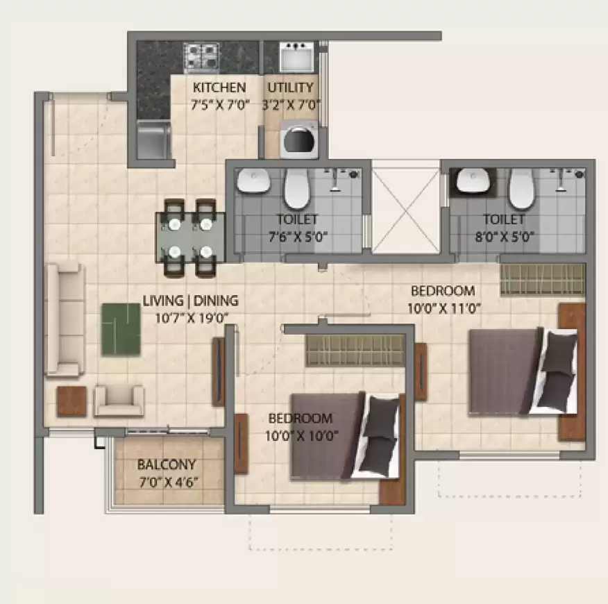 Floor plan for Provident Park Square