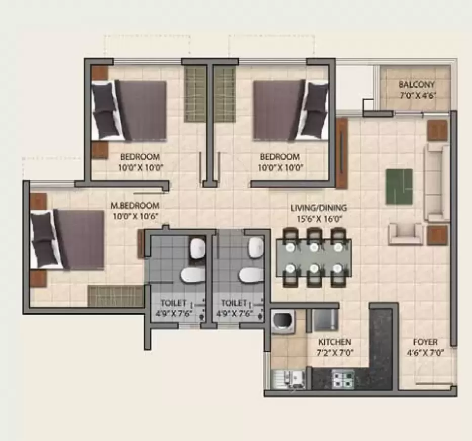 Floor plan for Provident Park Square