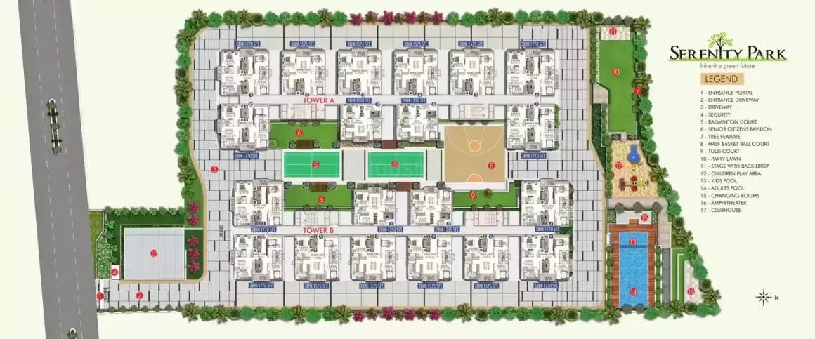 Floor plan for Qualitas Serenity Park