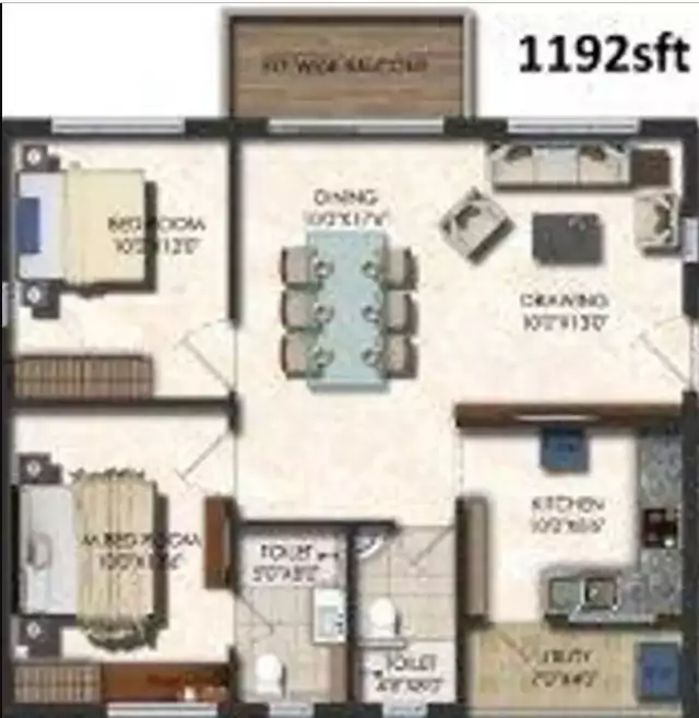 Floor plan for RV Dharmista