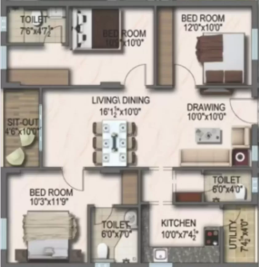 Floor plan for Reliance Jubilee