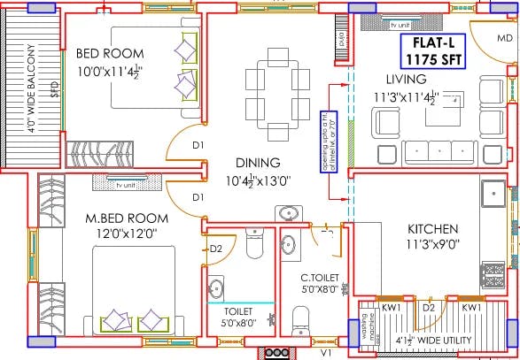 Floor plan for Riddhi Grandeur