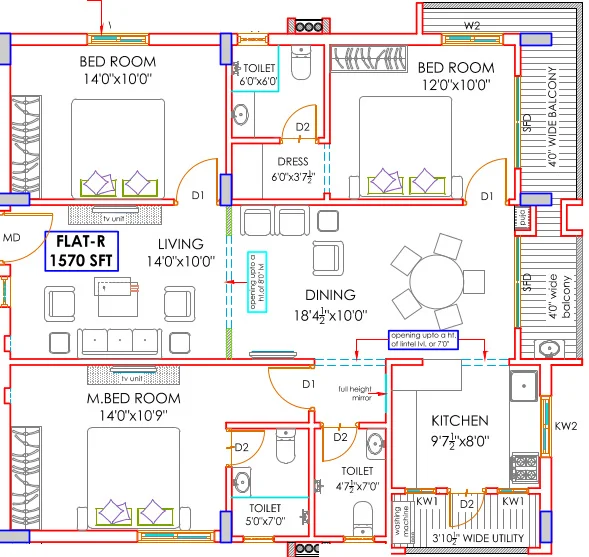 Floor plan for Riddhi Grandeur