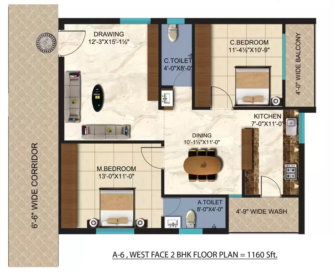 Floor plan for Risinia Intelli Park