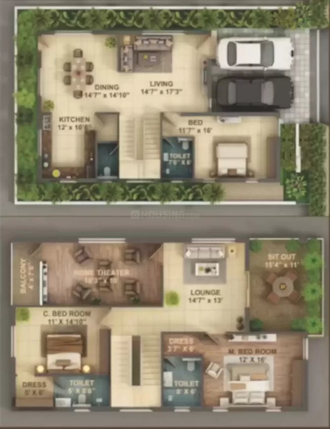 Floor plan for Rudhra Royal Village