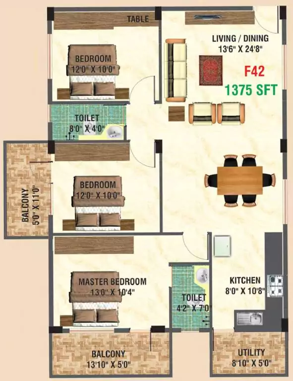 Floor plan for Shrishti Enclave