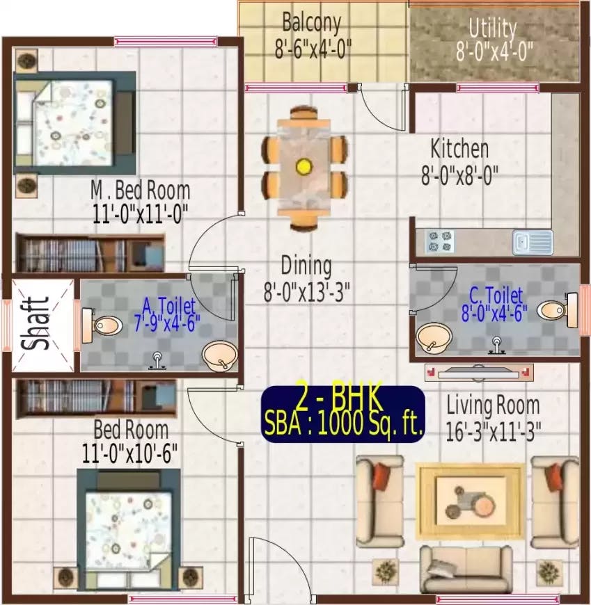 Floor plan for SLV Gardenia