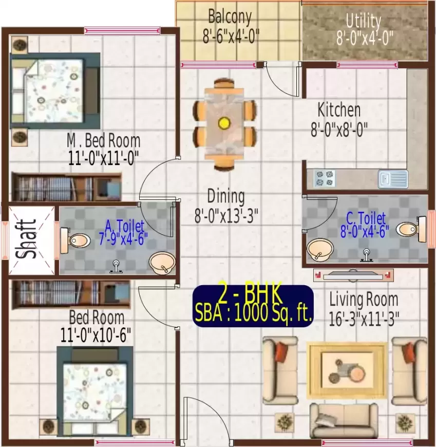 Floor plan for SLV Gardenia