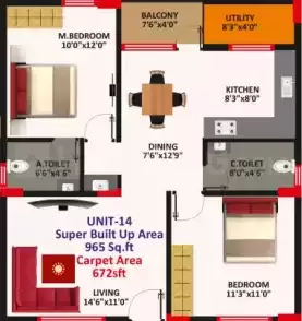 Floor plan for SLV Parkview