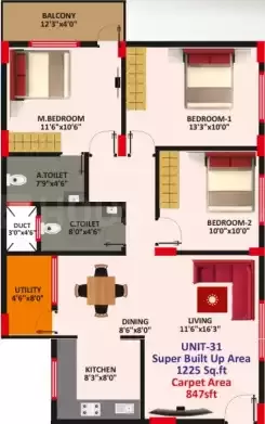 Floor plan for SLV Parkview