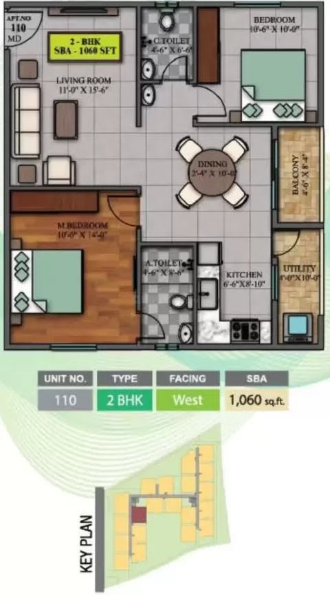 Floor plan for Sai Balaji Residency