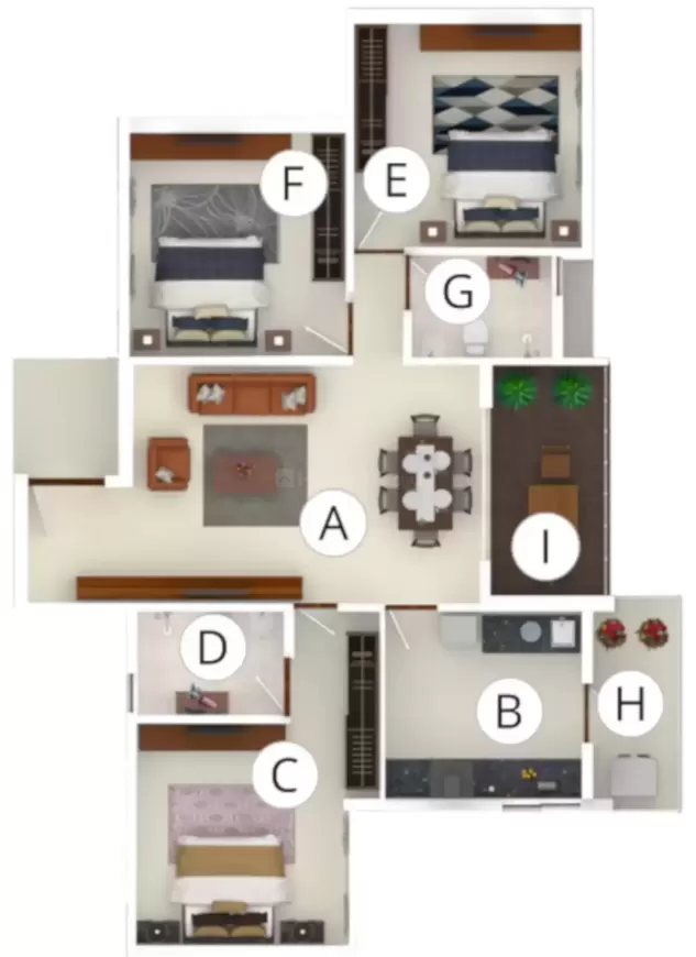 Floor plan for Sai Sanvi Grandeur