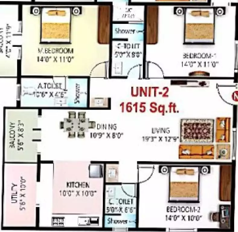 Floor plan for Sai Kiran Sai Vaibhav