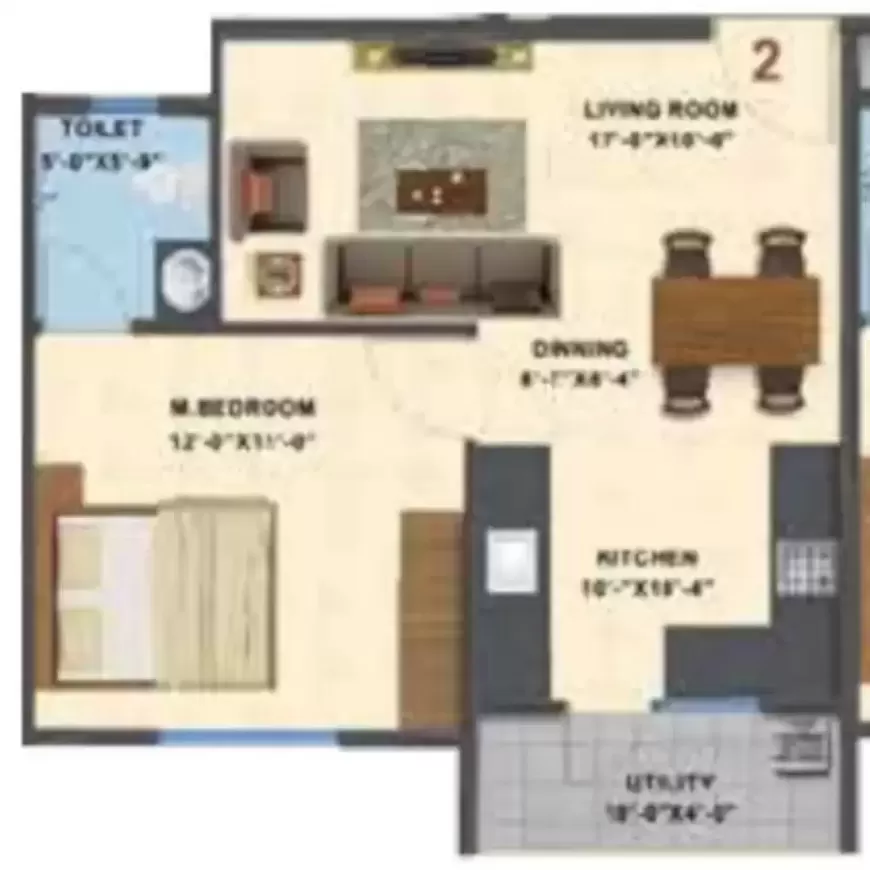 Floor plan for Saiven Silver Oaks