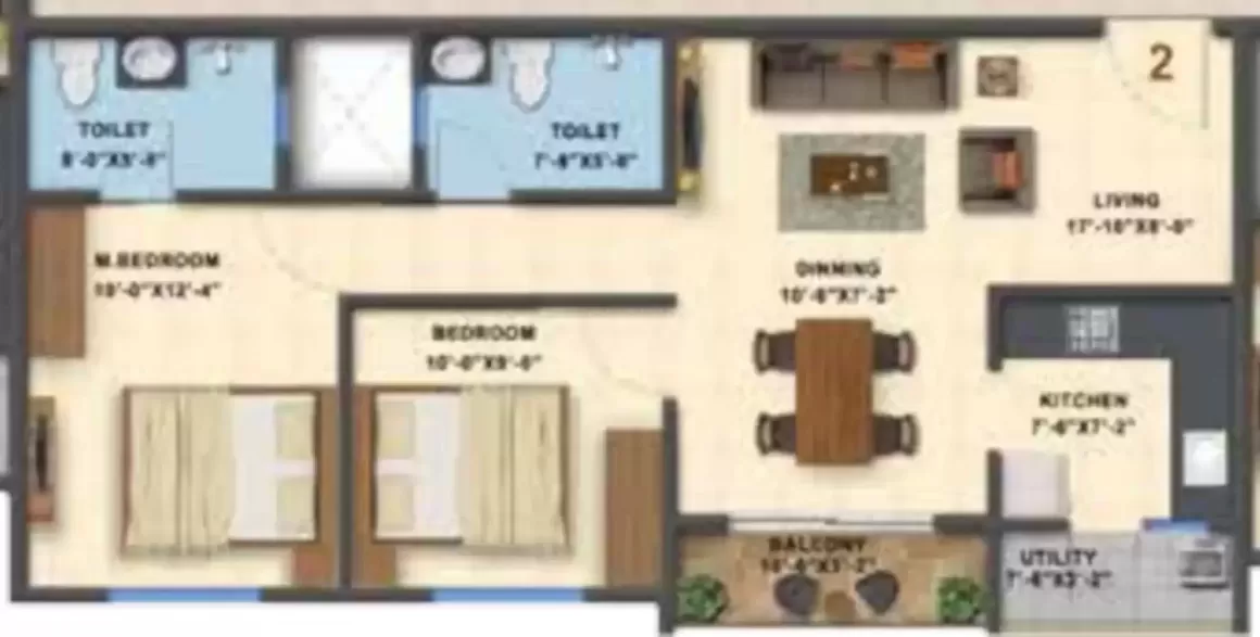 Floor plan for Saiven Silver Oaks