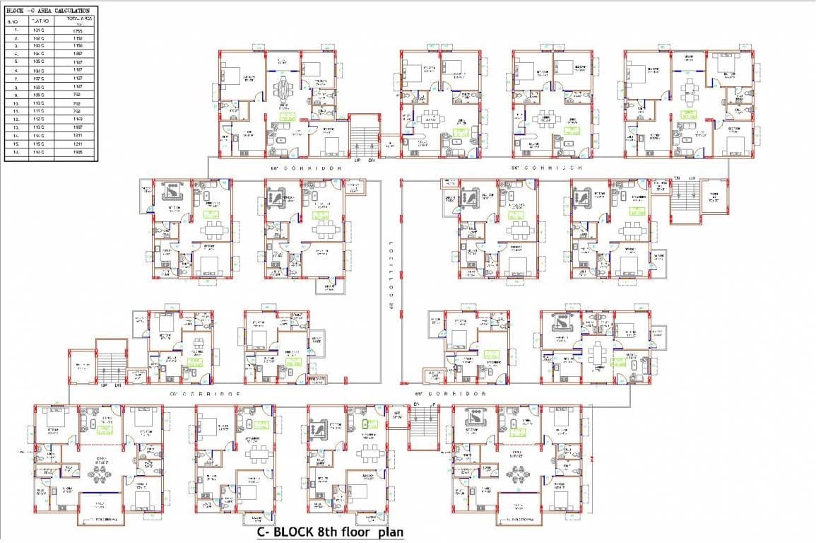 Floor plan for Boddula Sai Krupa Apartment