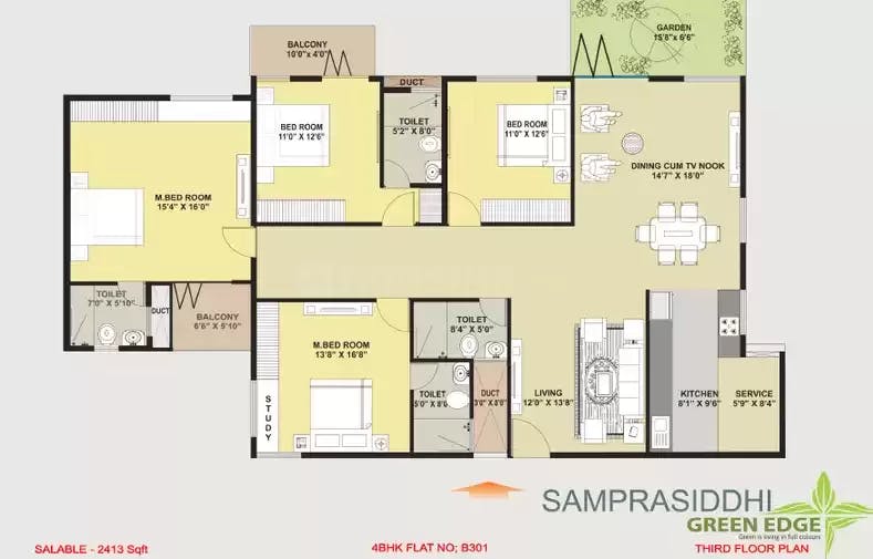 Floor plan for Samprasiddhi Green Edge