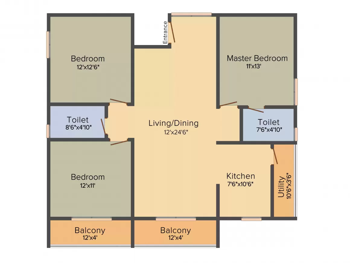 Floor plan for Sanjeevini Sanctuary