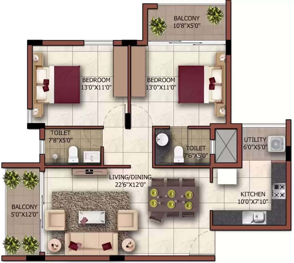 Floor plan for Sashwath The Magnolia