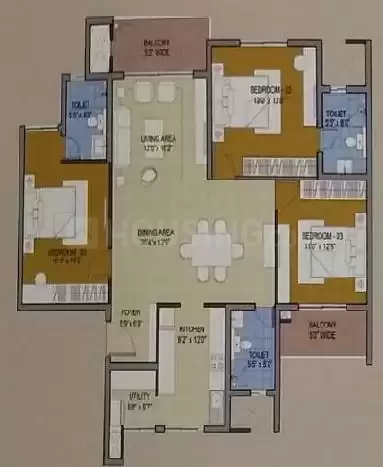 Floor plan for Serene Gardens