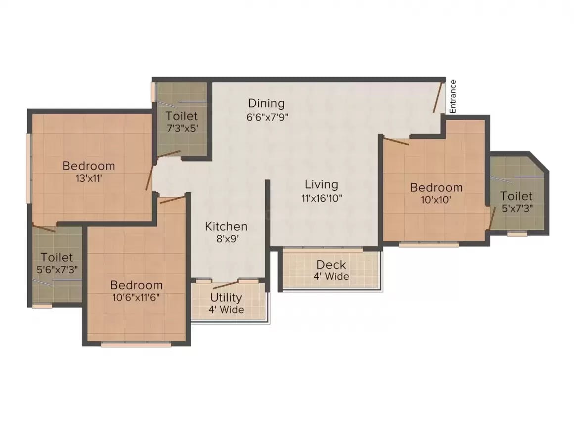 Floor plan for Shriram Greenfield