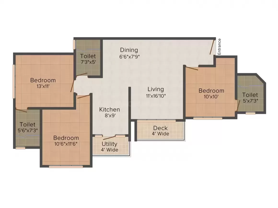 Floor plan for Shriram Greenfield