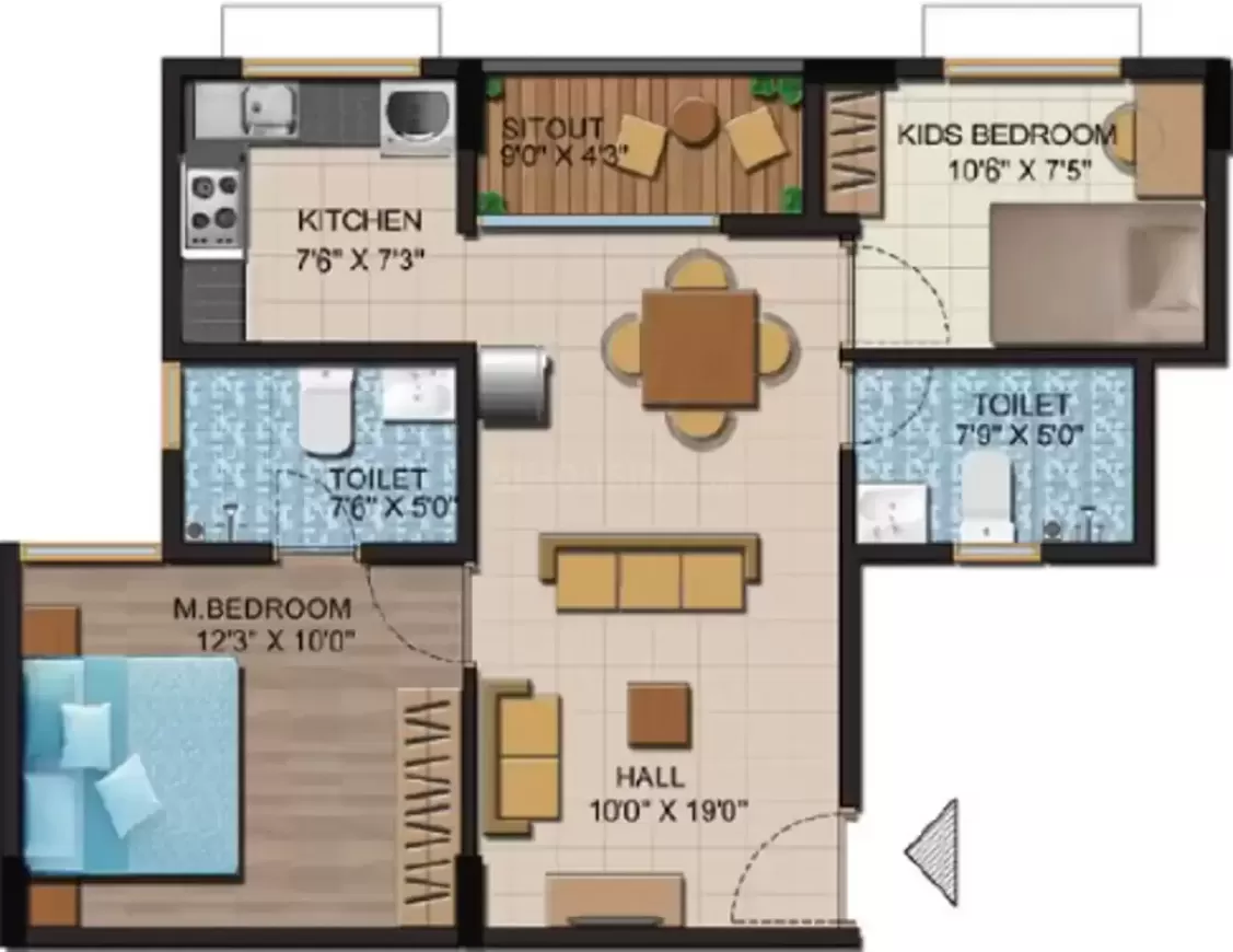 Floor plan for Shriram Liberty Square