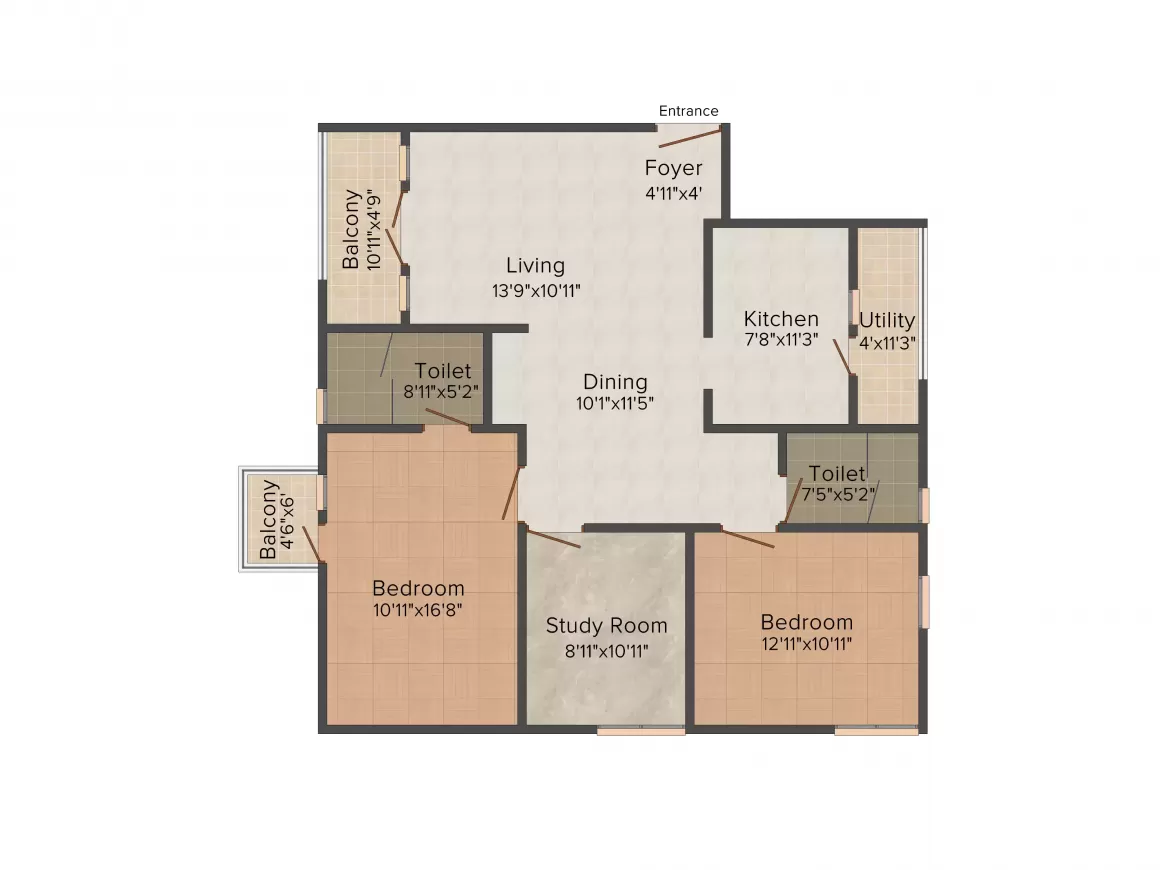 Floor plan for Shriram Luxor